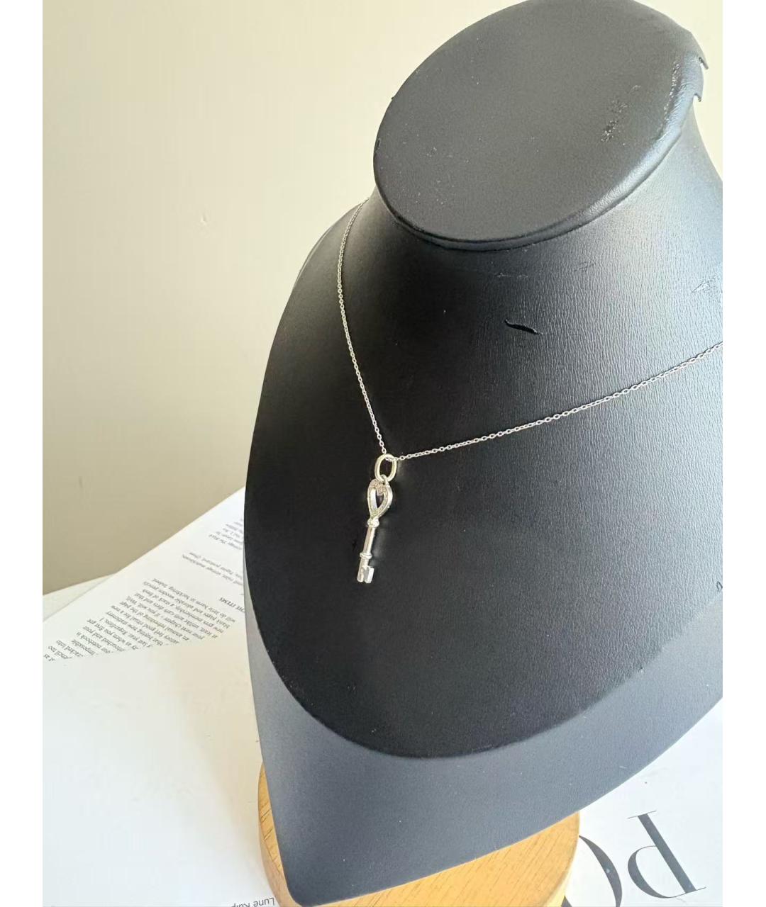 TIFFANY&CO Серебряное колье из белого золота, фото 4