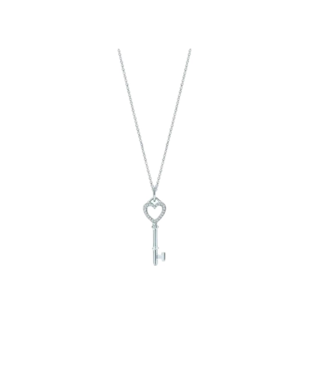 TIFFANY&CO Серебряное колье из белого золота, фото 6