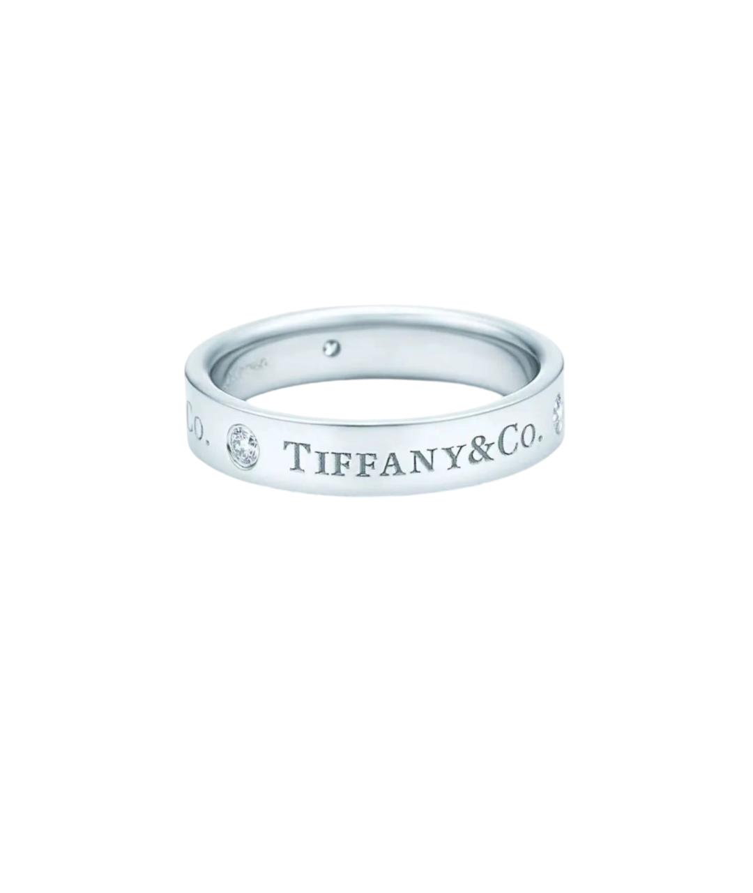 TIFFANY&CO Серебряное платиновое кольцо, фото 7