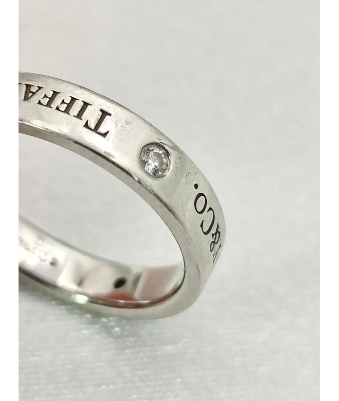 TIFFANY&CO Серебряное платиновое кольцо, фото 5