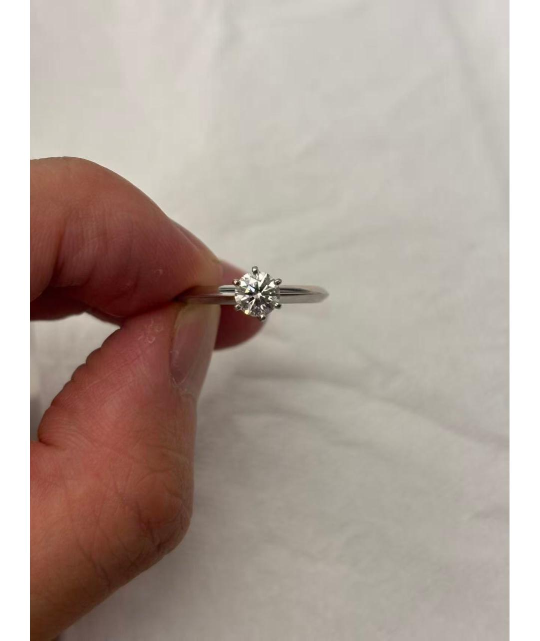 TIFFANY&CO Серебряное платиновое кольцо, фото 4