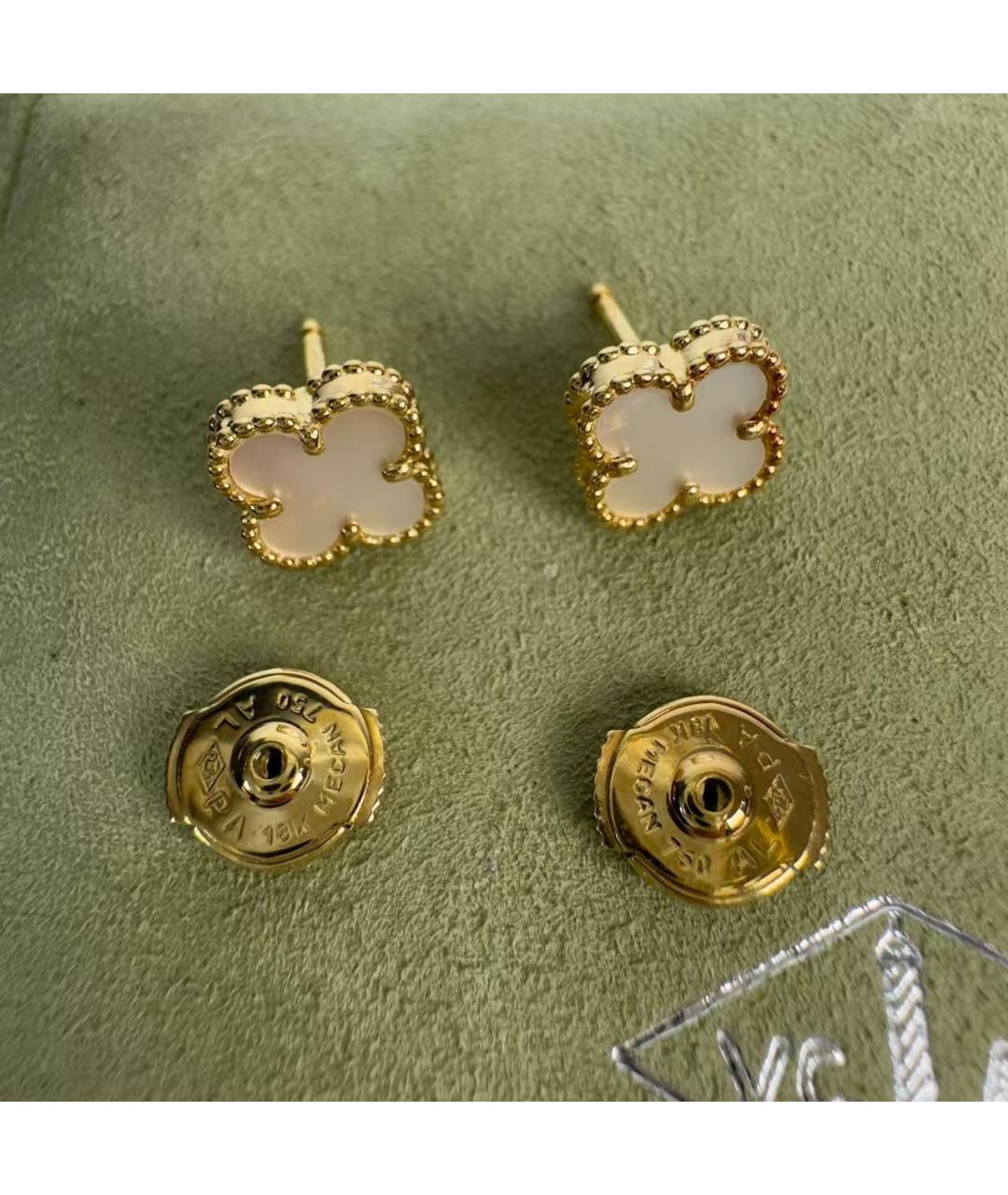 VAN CLEEF & ARPELS Золотые серьги из желтого золота, фото 7