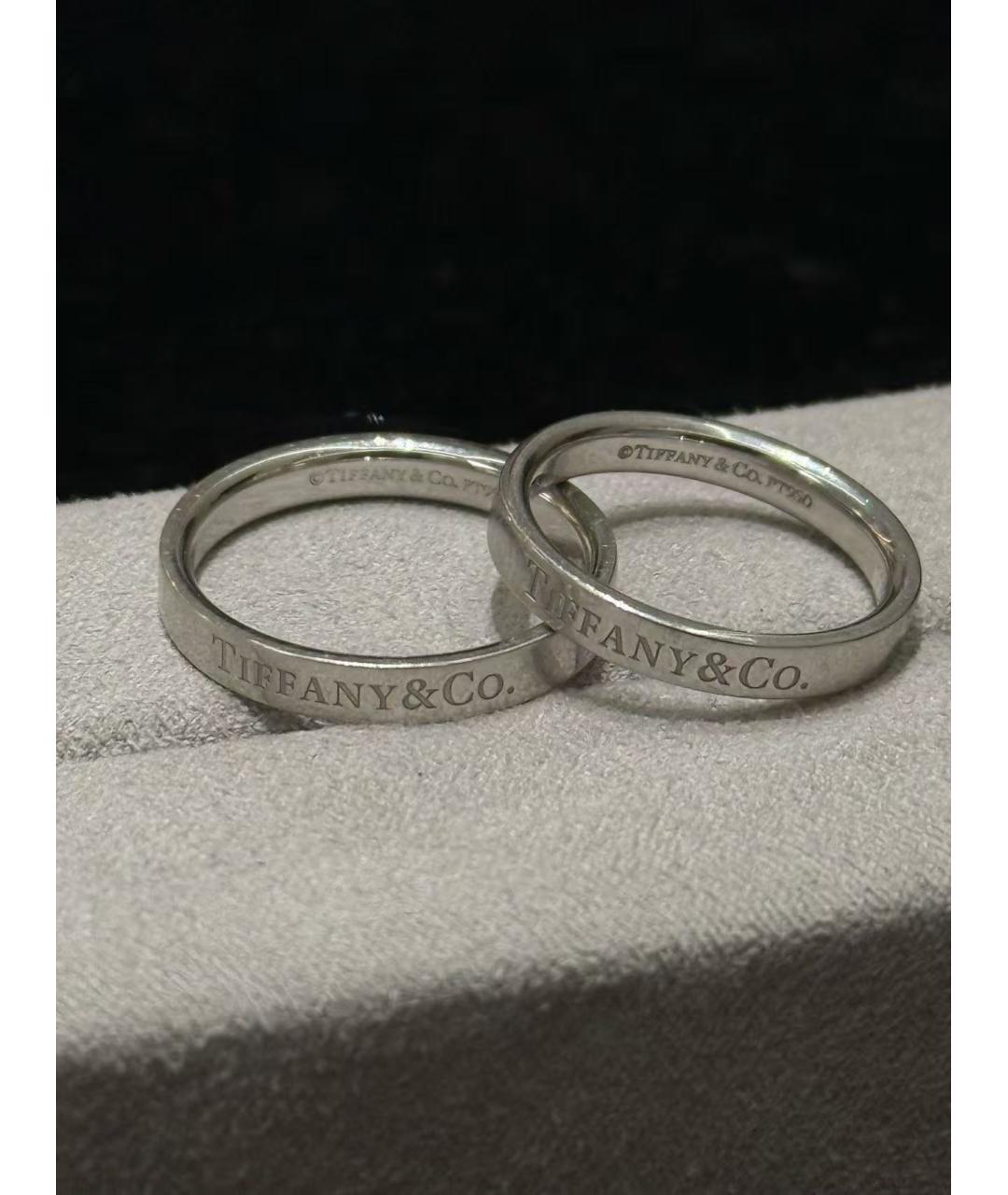TIFFANY&CO Серебряное платиновое кольцо, фото 4