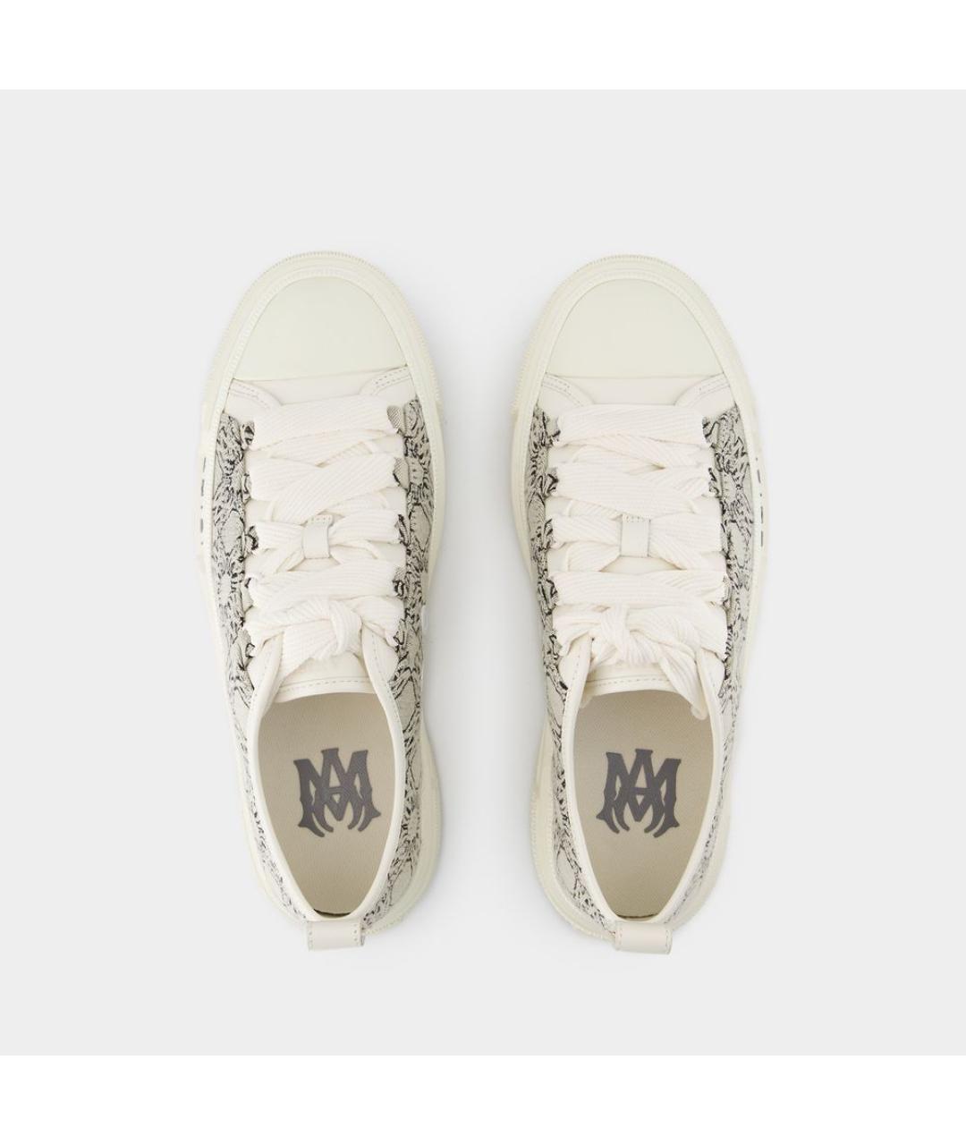 AMIRI Серые текстильные низкие кроссовки / кеды, фото 4