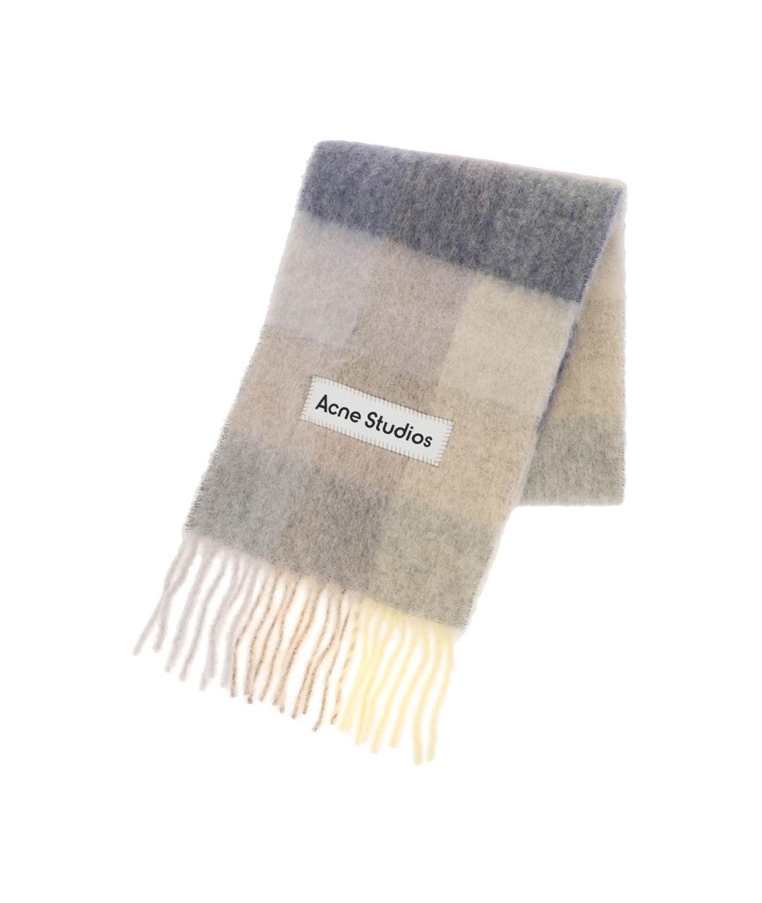 ACNE STUDIOS Мульти шерстяной шарф, фото 4