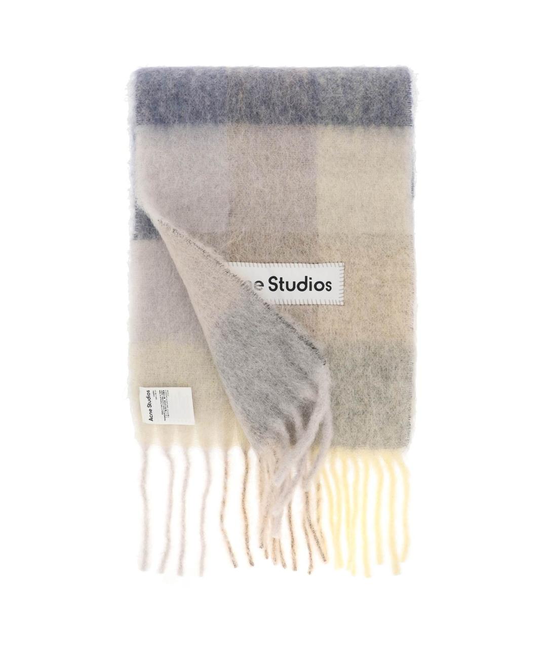 ACNE STUDIOS Мульти шерстяной шарф, фото 3