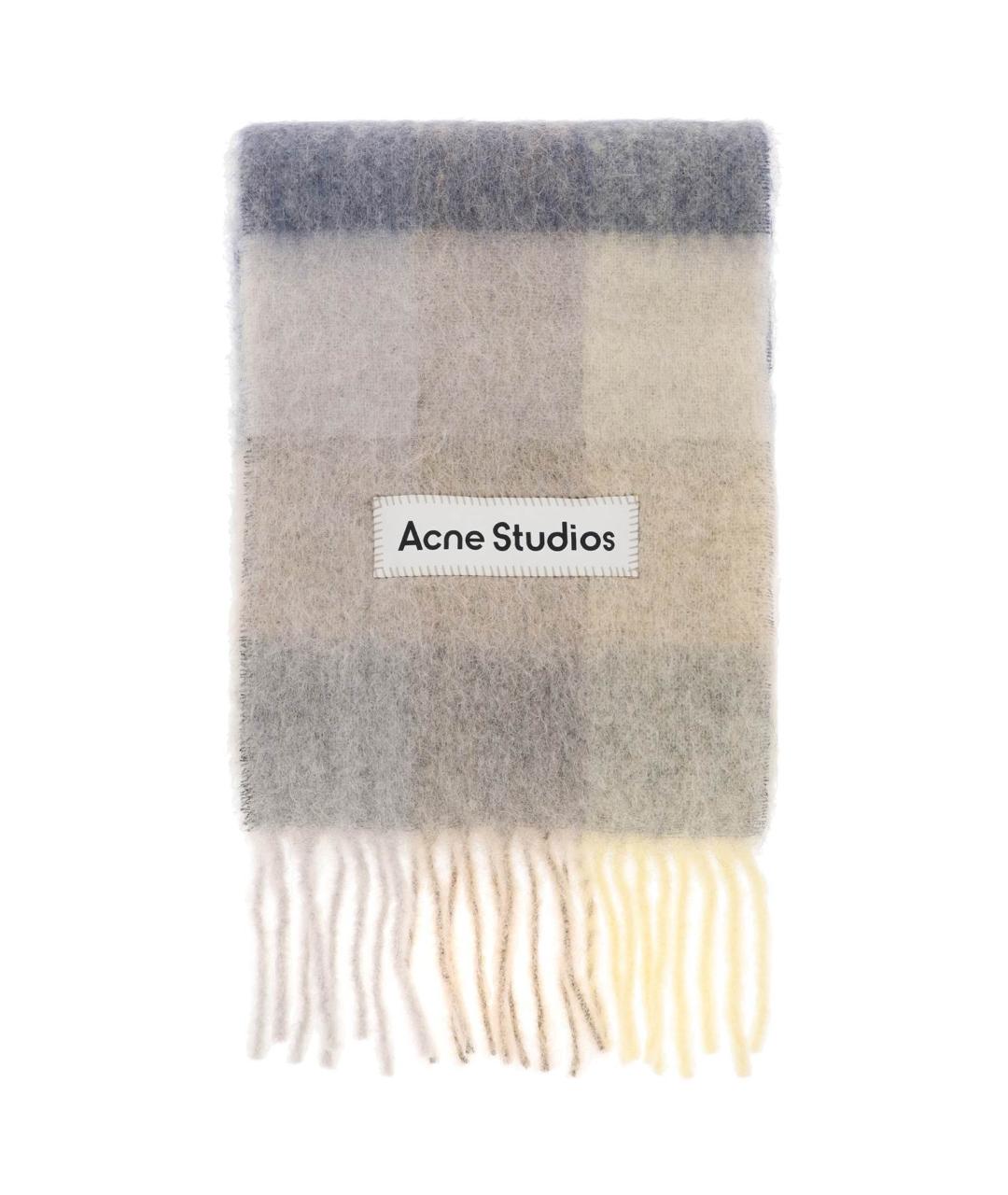 ACNE STUDIOS Мульти шерстяной шарф, фото 2