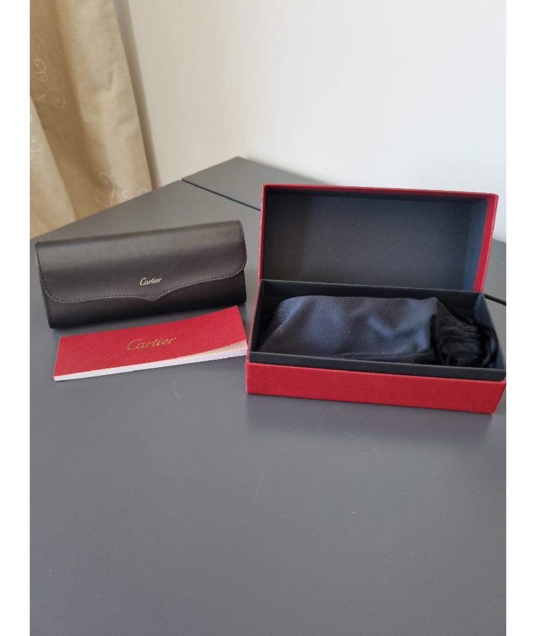 CARTIER Золотые металлические солнцезащитные очки, фото 4