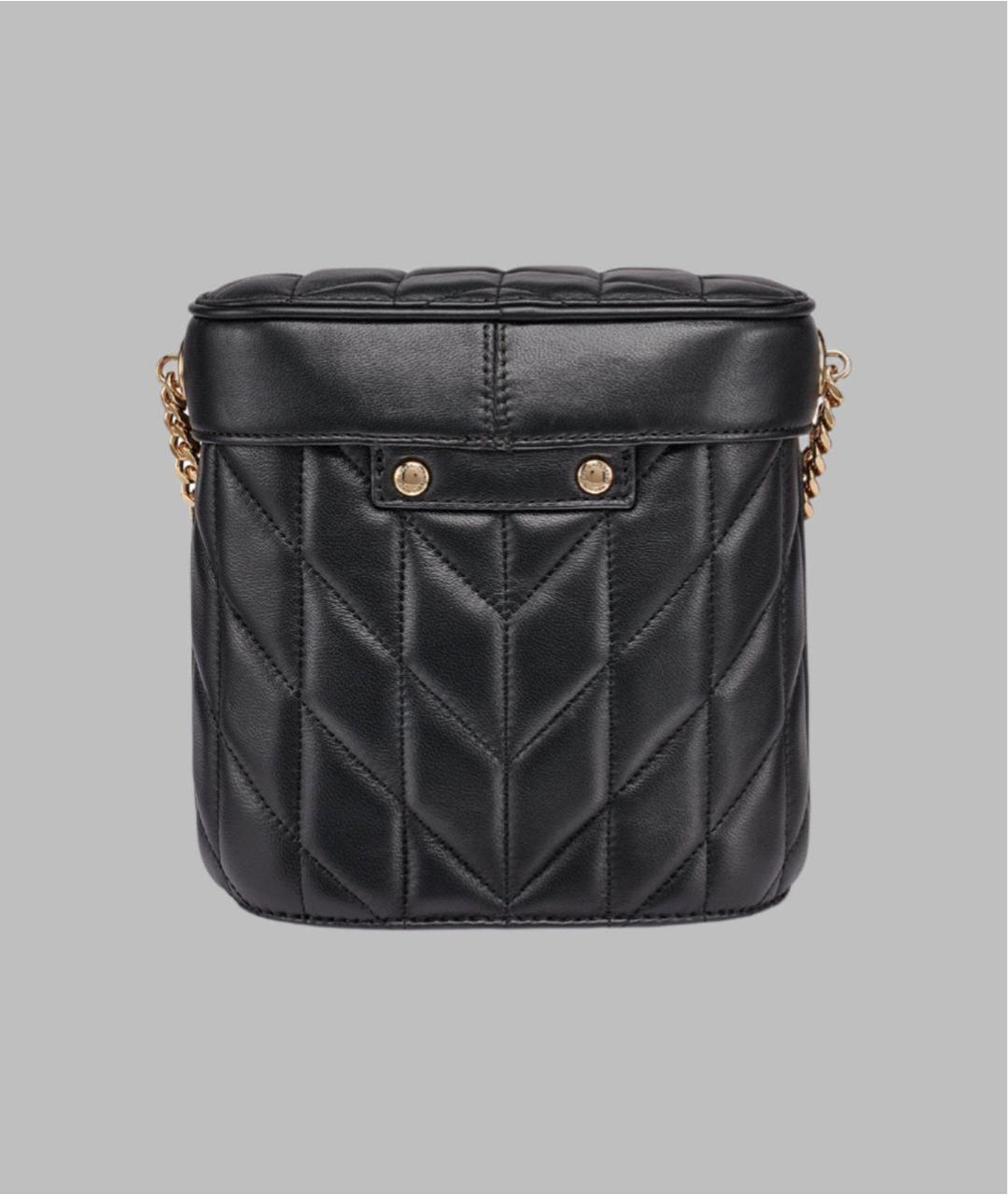 KARL LAGERFELD Черная кожаная сумка через плечо, фото 3