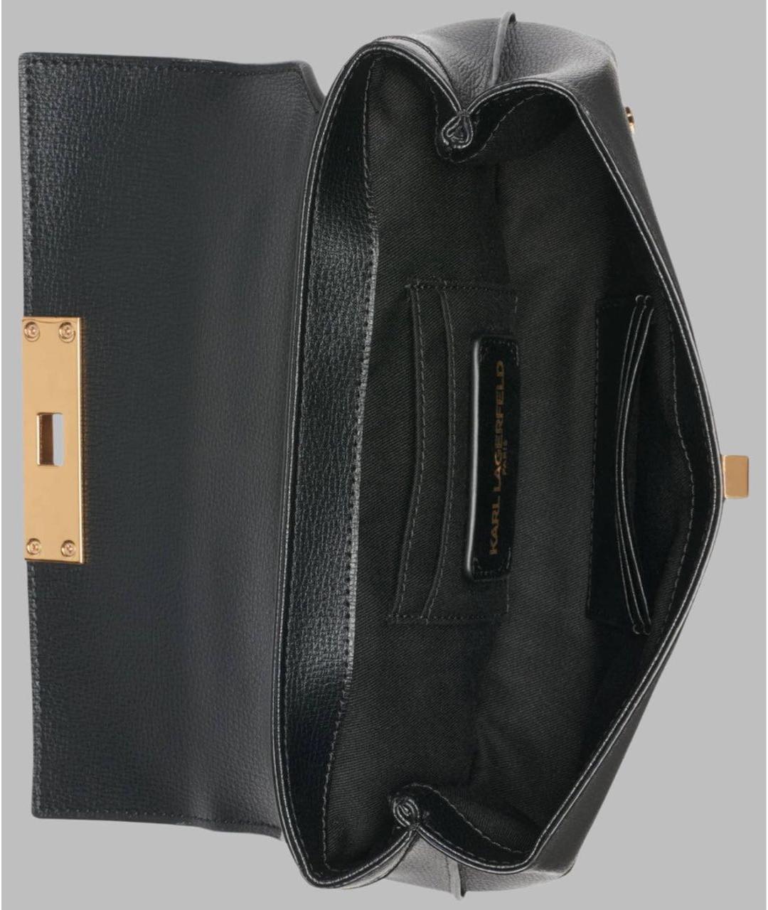 KARL LAGERFELD Черная сумка через плечо, фото 4