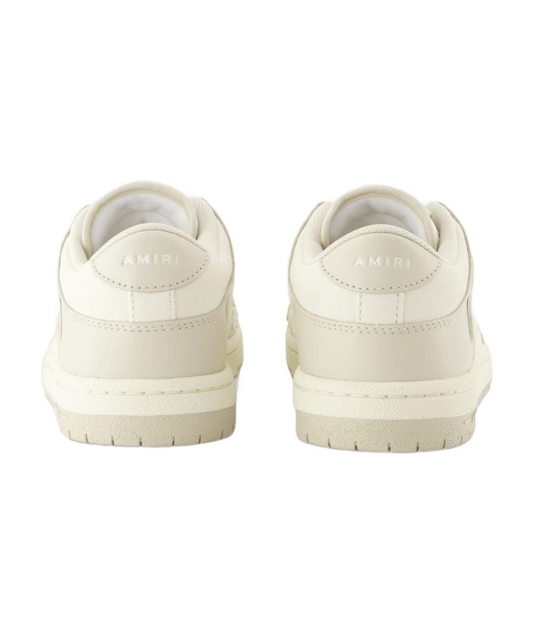 AMIRI Бежевые кожаные кеды, фото 3