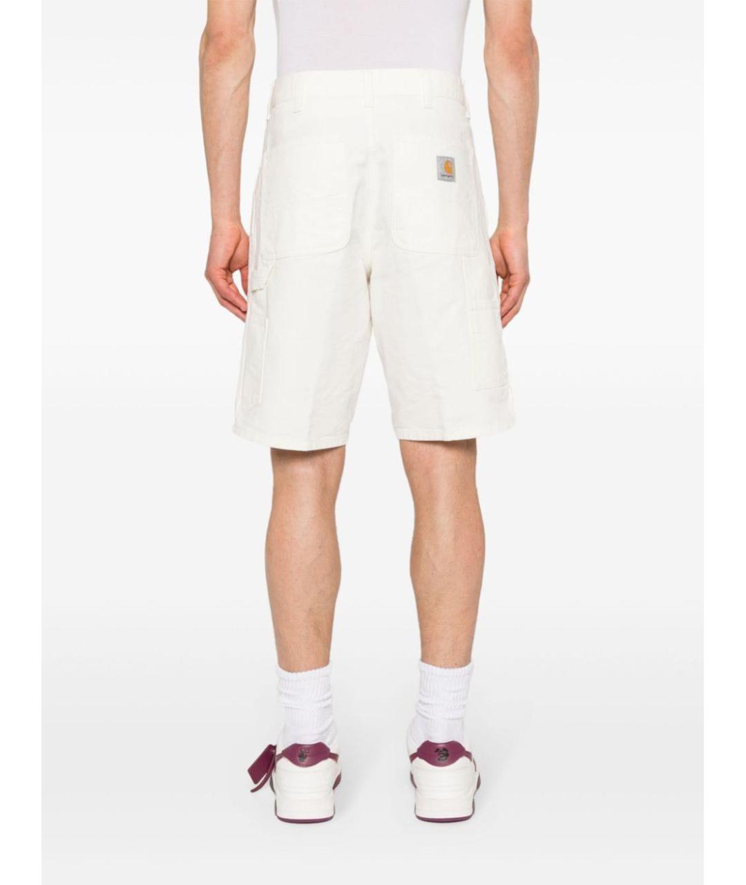 CARHARTT WIP Белые хлопковые шорты, фото 4
