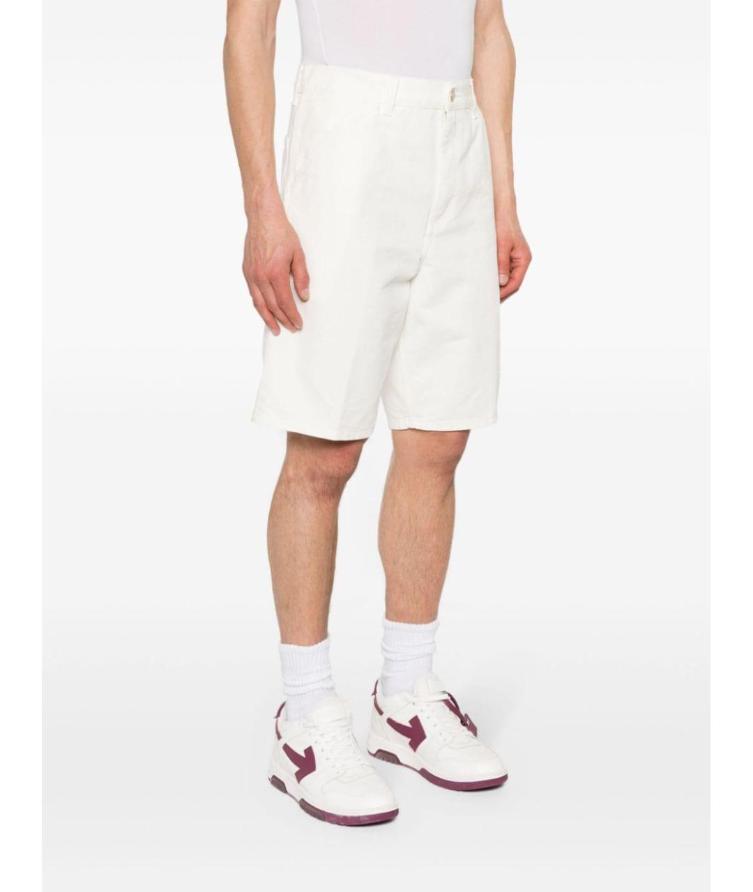 CARHARTT WIP Белые хлопковые шорты, фото 3