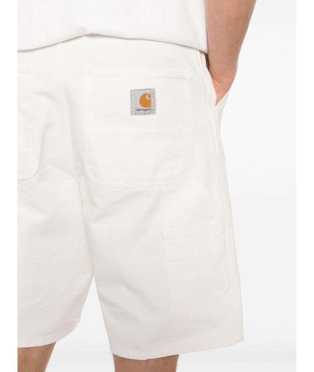 CARHARTT WIP Белые хлопковые шорты, фото 5