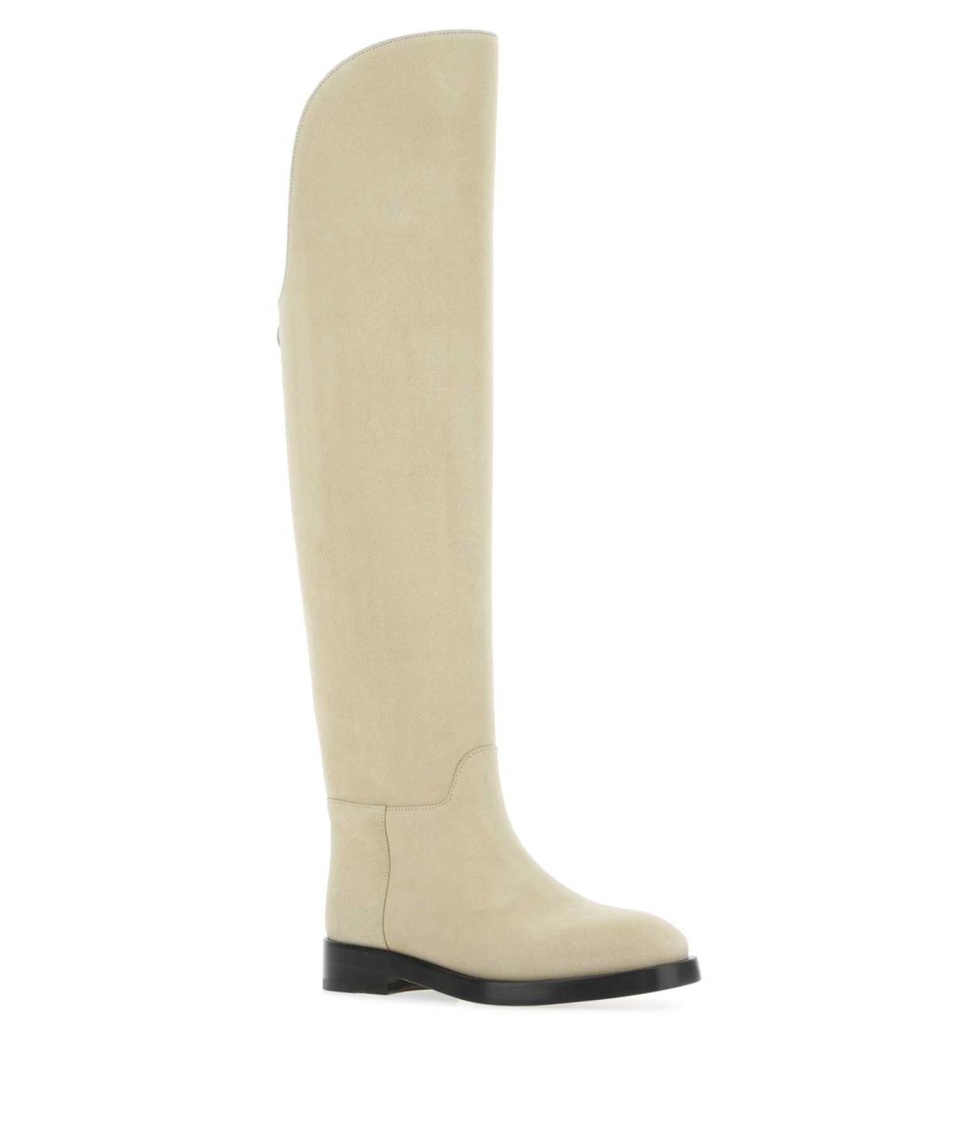 DURAZZI Бежевые замшевые сапоги, фото 2