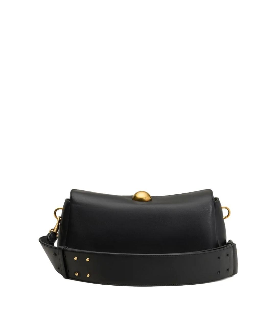 Ami Paris Черная кожаная сумка на плечо, фото 4