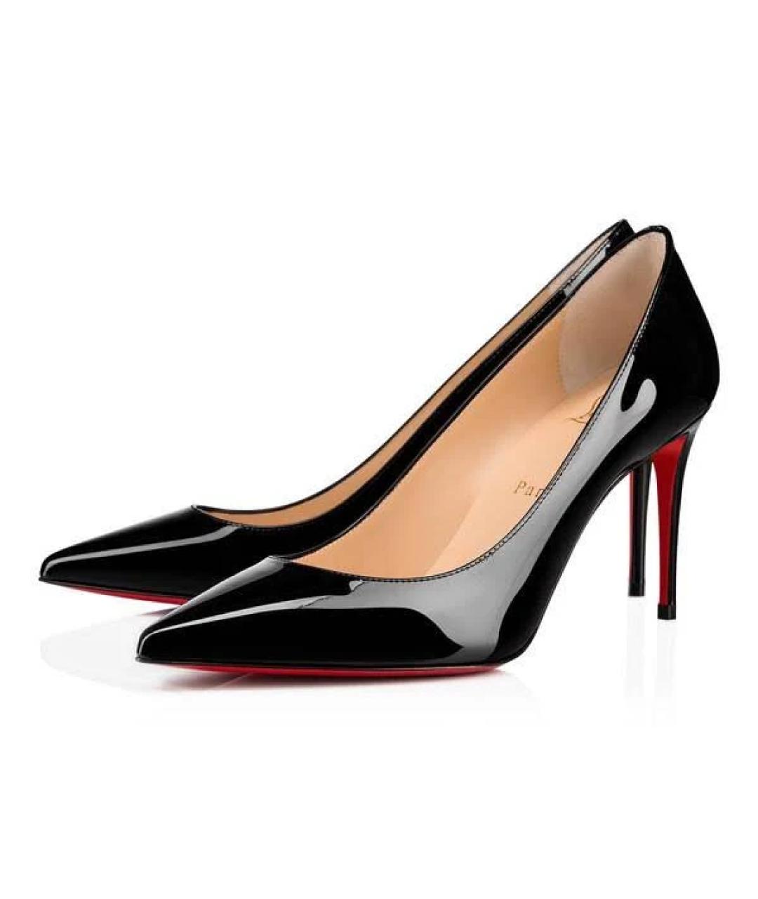 CHRISTIAN LOUBOUTIN Черные туфли из лакированной кожи, фото 2