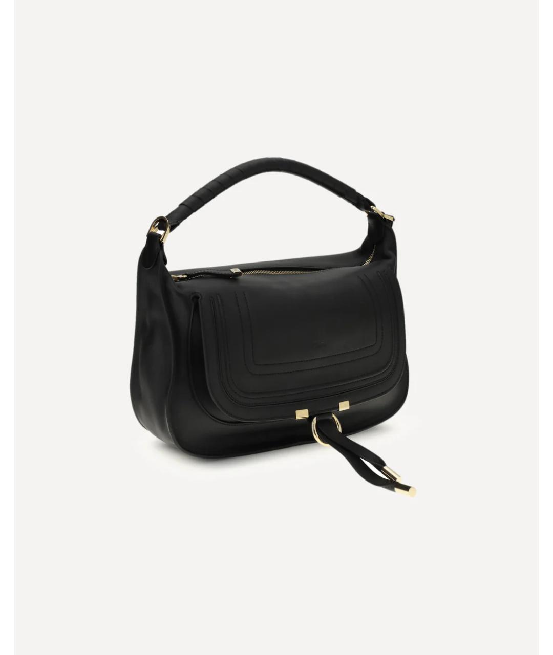 CHLOE Черная кожаная сумка через плечо, фото 3