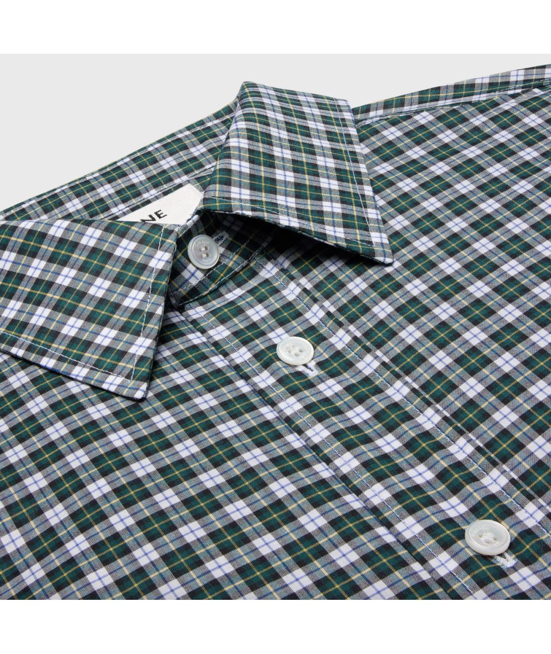 CELINE Зеленая хлопковая кэжуал рубашка, фото 3