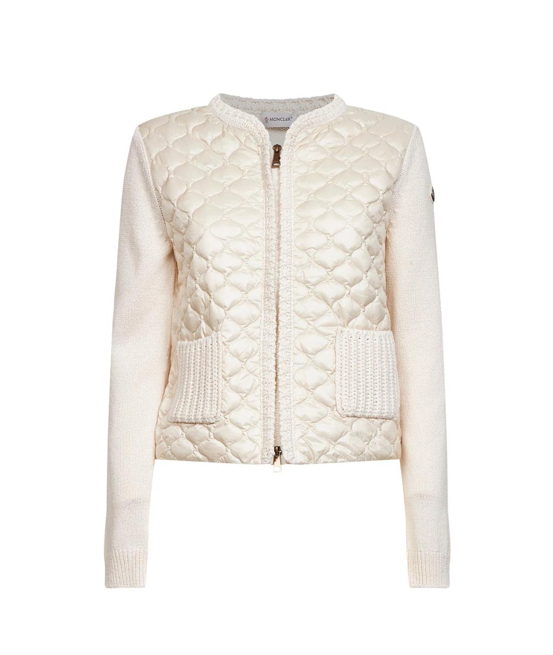 MONCLER Бежевый хлопковый кардиган, фото 1