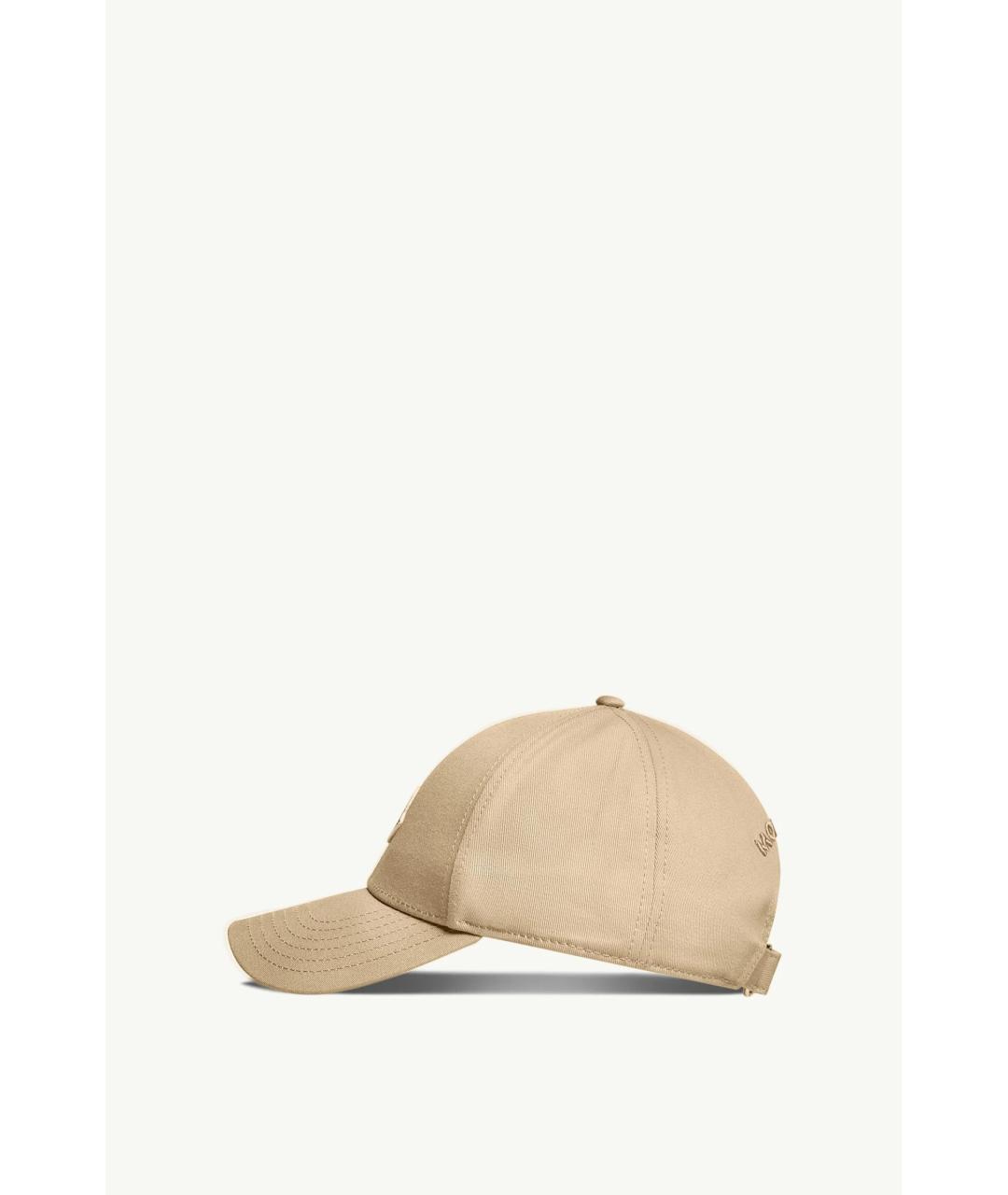 MONCLER Бежевая хлопковая кепка/бейсболка, фото 3