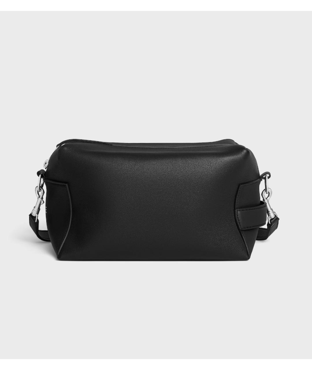 CELINE Черная кожаная сумка на плечо, фото 7