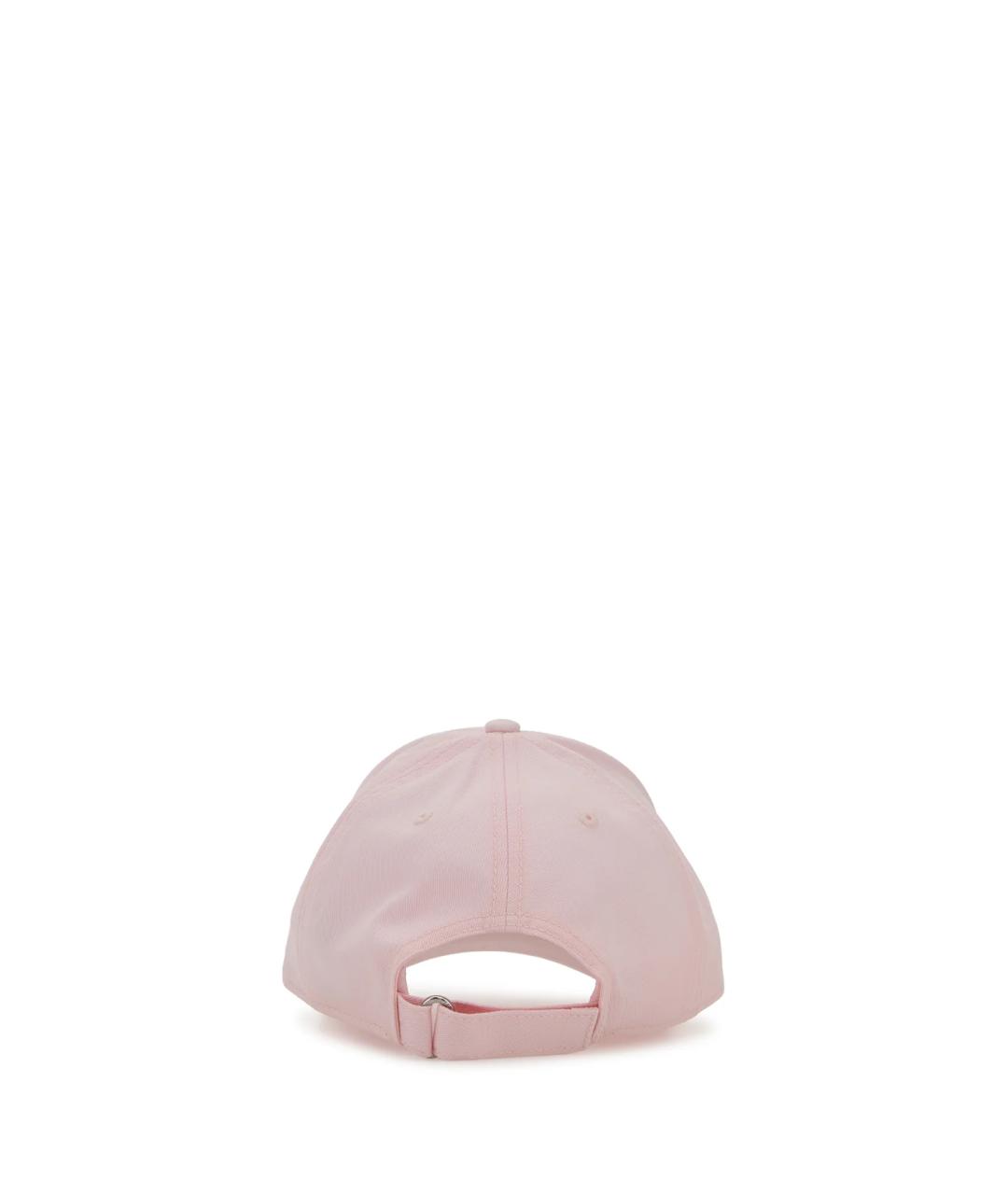 MONCLER Розовая хлопковая кепка, фото 3