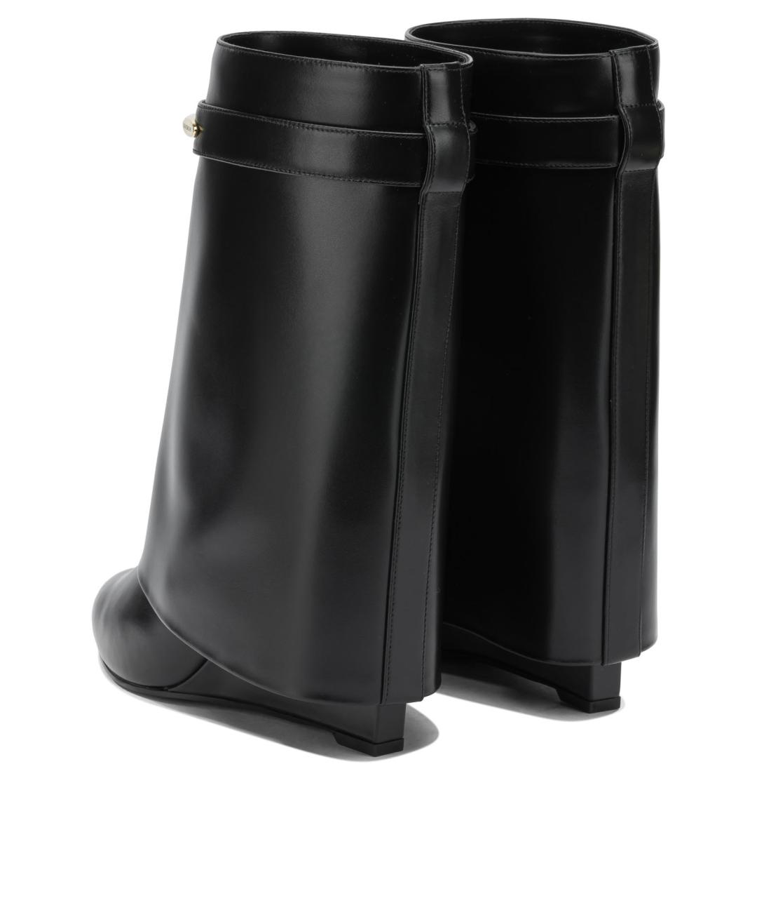 GIVENCHY Черные кожаные сапоги, фото 4