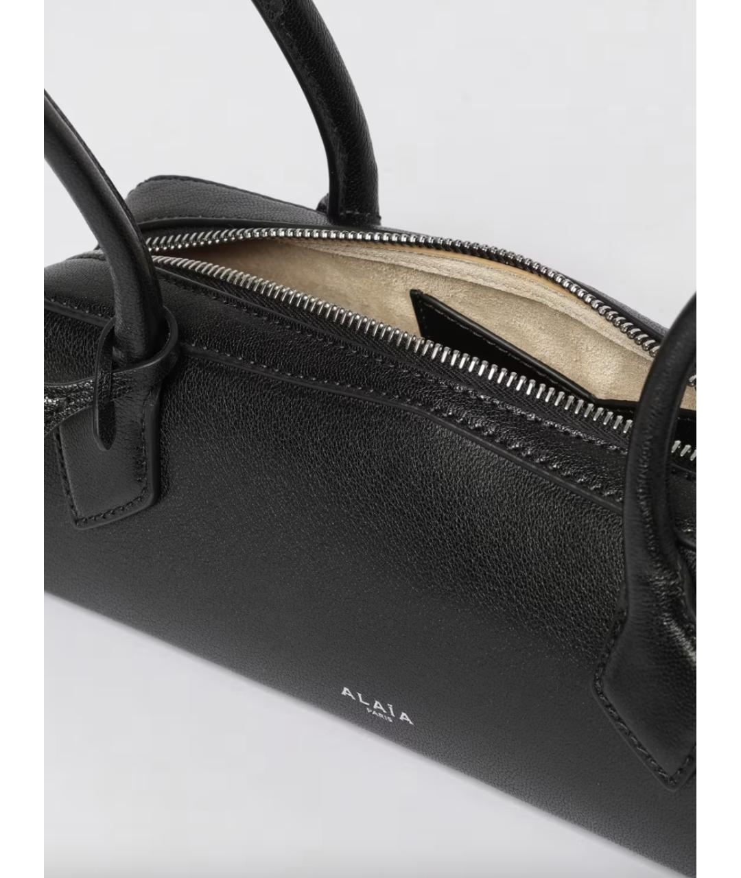 ALAIA Черная кожаная сумка через плечо, фото 5