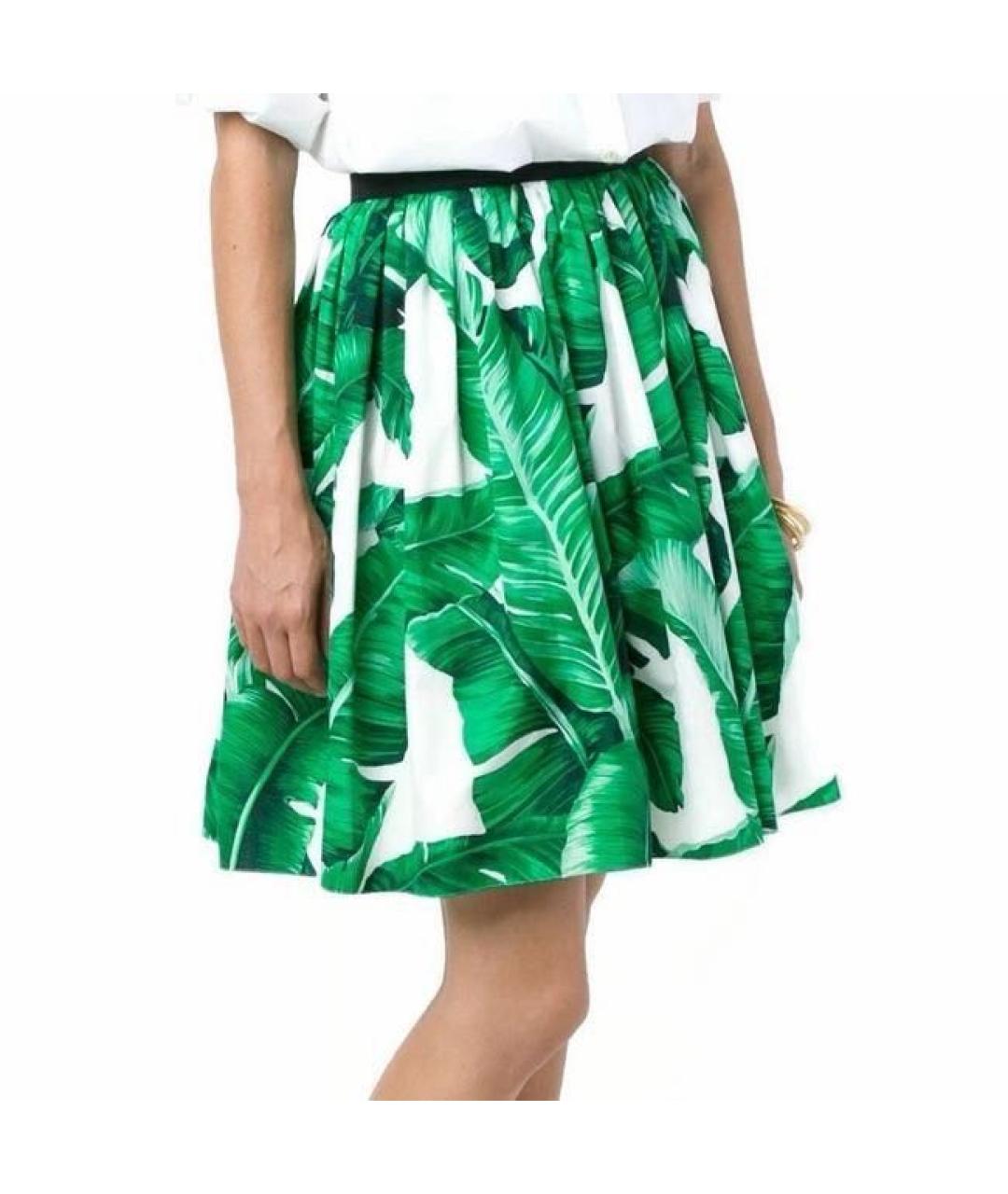 DOLCE&GABBANA Хлопковая юбка мини, фото 8