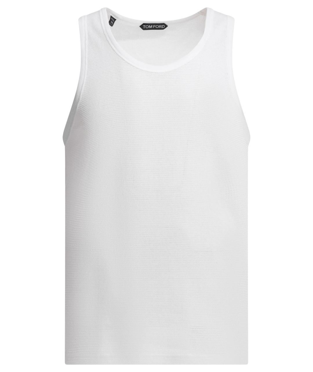 TOM FORD Белая хлопковая майка, фото 1