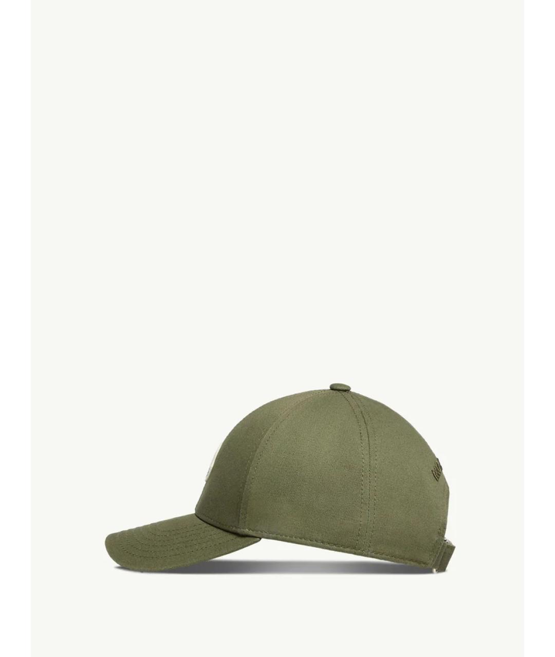 MONCLER Хаки хлопковая кепка/бейсболка, фото 3