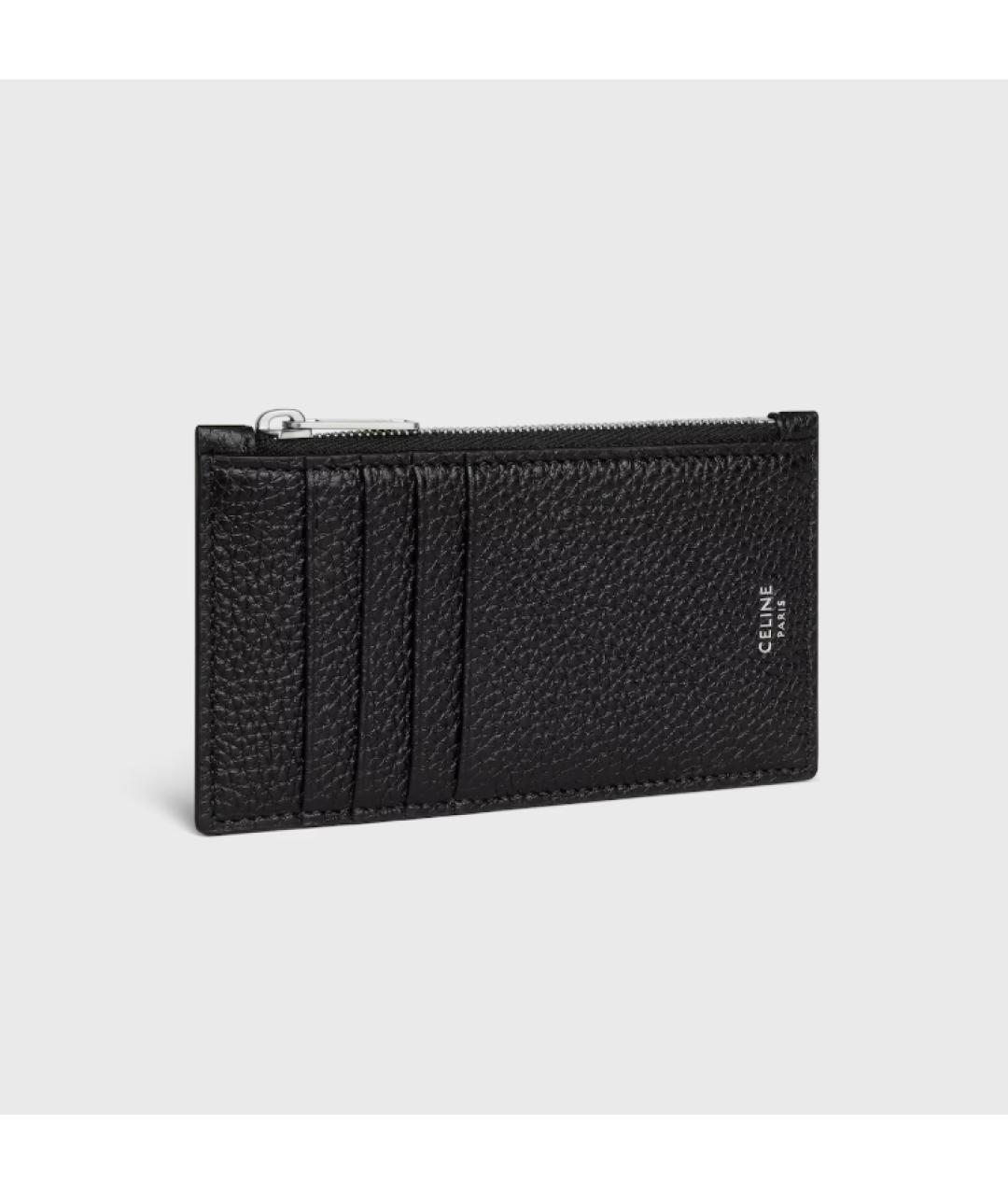 CELINE Черный кожаный кардхолдер, фото 2