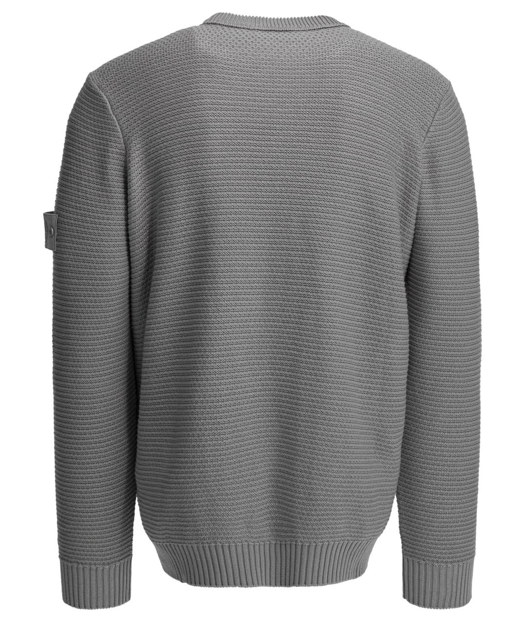 STONE ISLAND Серый хлопковый джемпер / свитер, фото 2