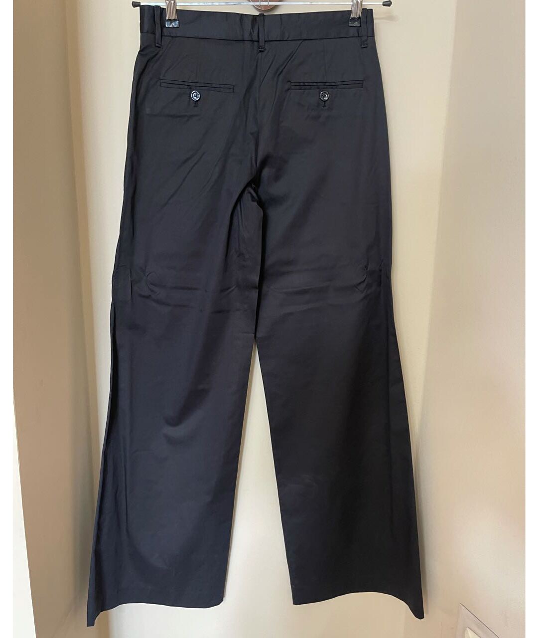 GIANFRANCO FERRE Черные хлопковые прямые брюки, фото 2