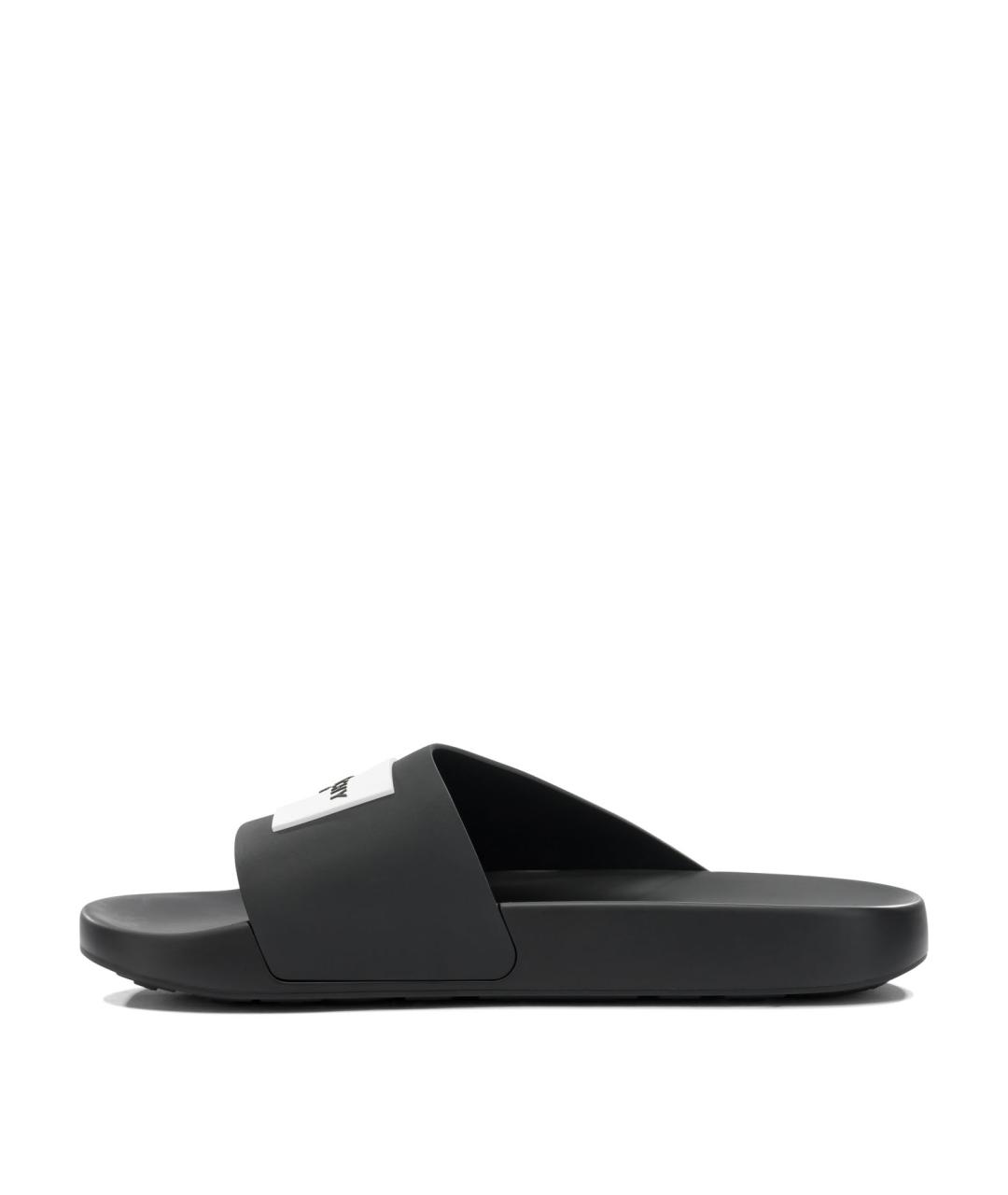 GIVENCHY Черные резиновые шлепанцы, фото 3