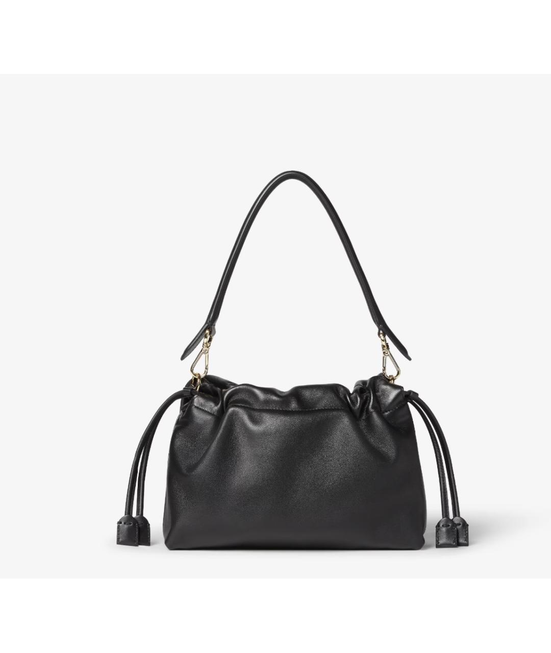 FENDI Черная кожаная сумка через плечо, фото 5