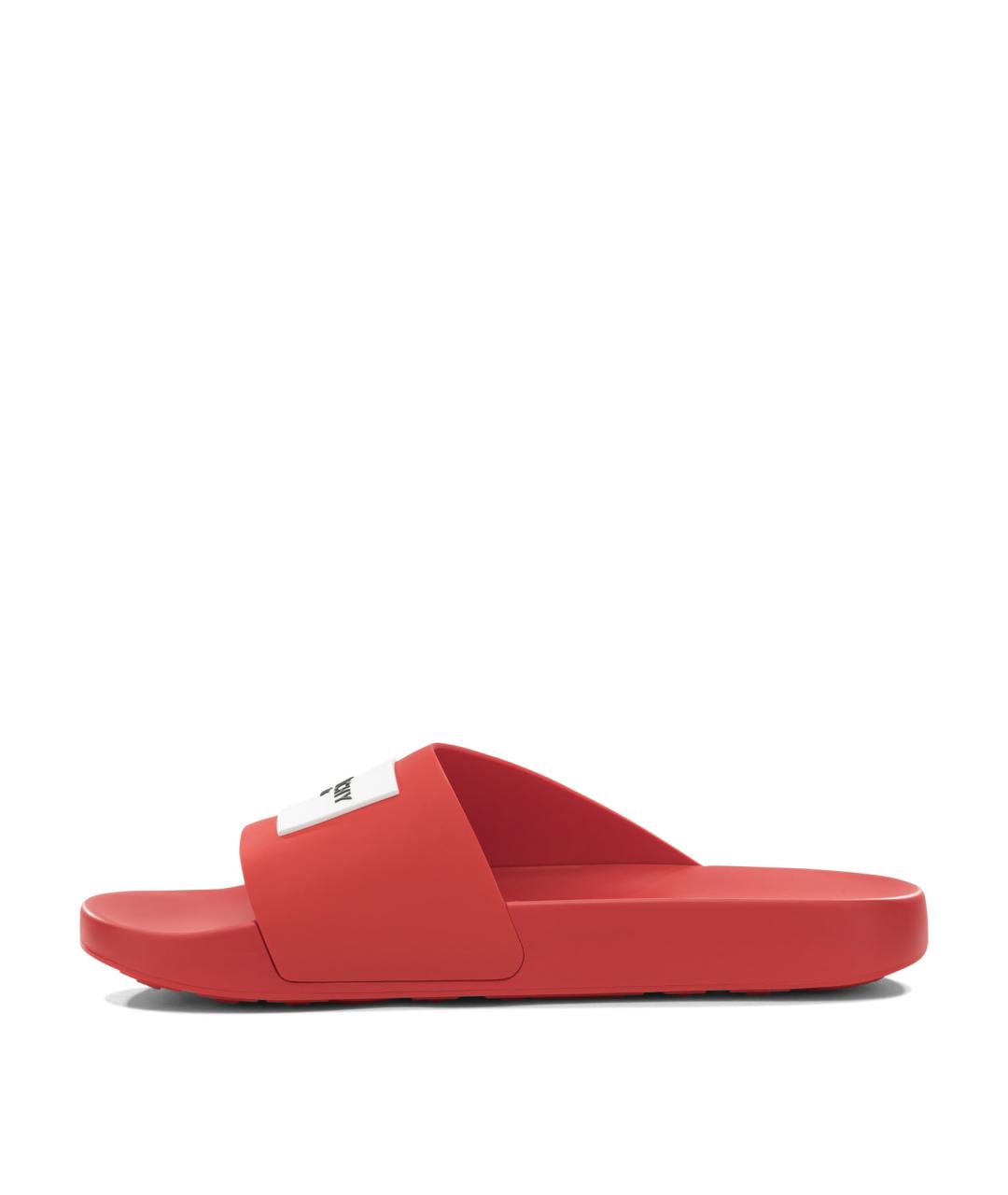 GIVENCHY Красные резиновые шлепанцы, фото 3