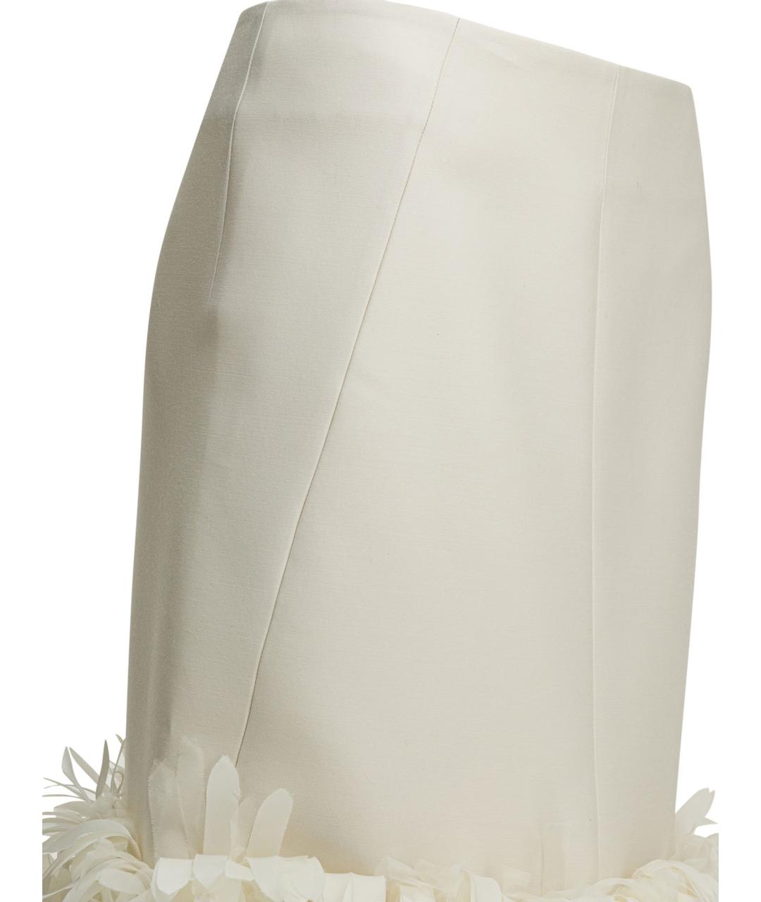 TOTEME Бежевая шерстяная юбка миди, фото 4