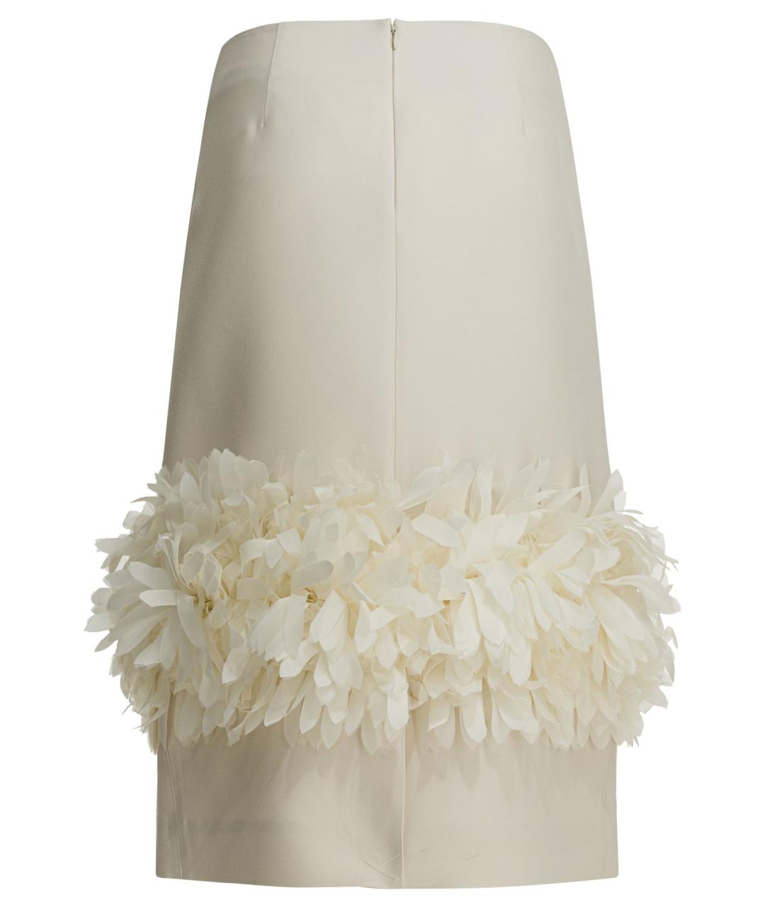 TOTEME Бежевая шерстяная юбка миди, фото 2