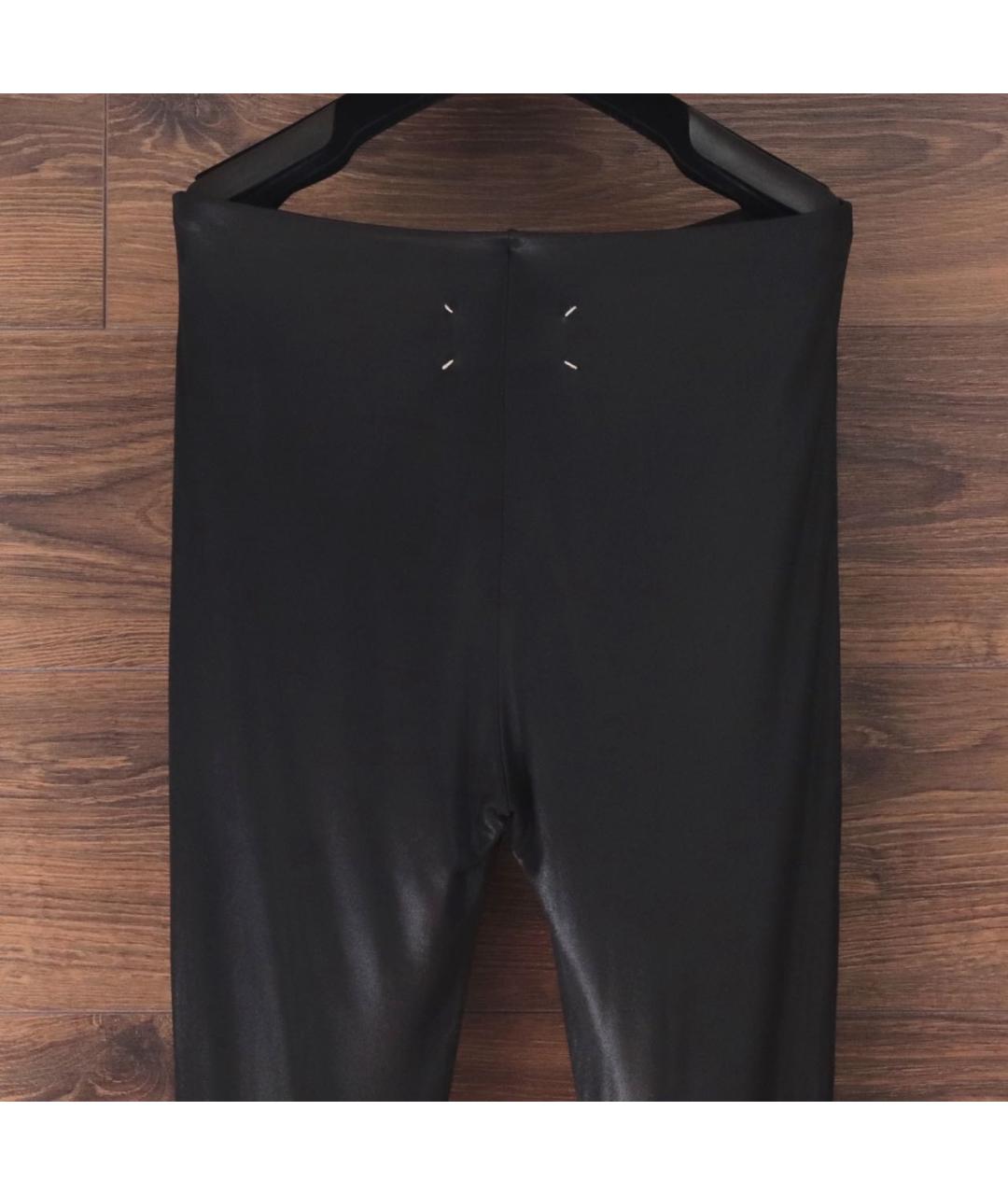 MAISON MARGIELA Черные вискозные леггинсы и велосипедки, фото 6
