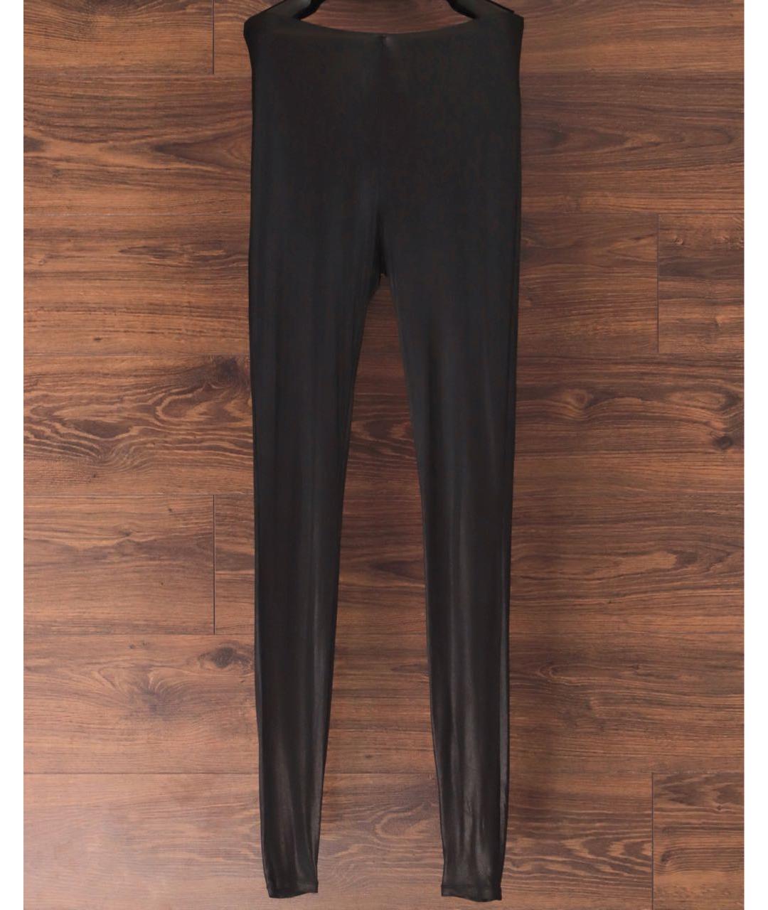 MAISON MARGIELA Черные вискозные леггинсы и велосипедки, фото 9