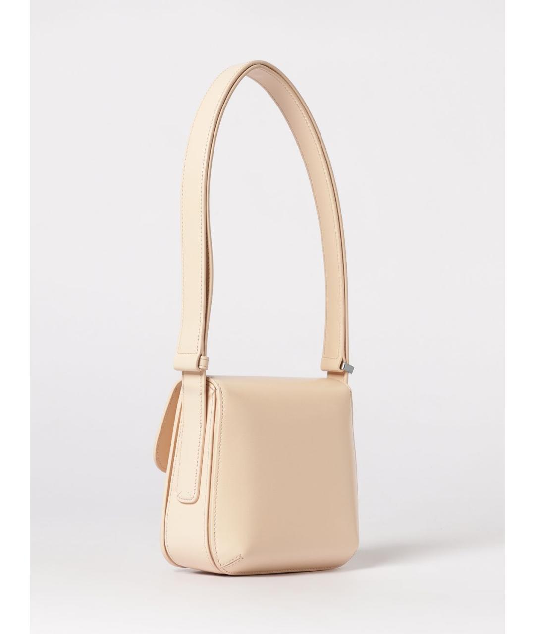 GIORGIO ARMANI Бежевая кожаная сумка через плечо, фото 3