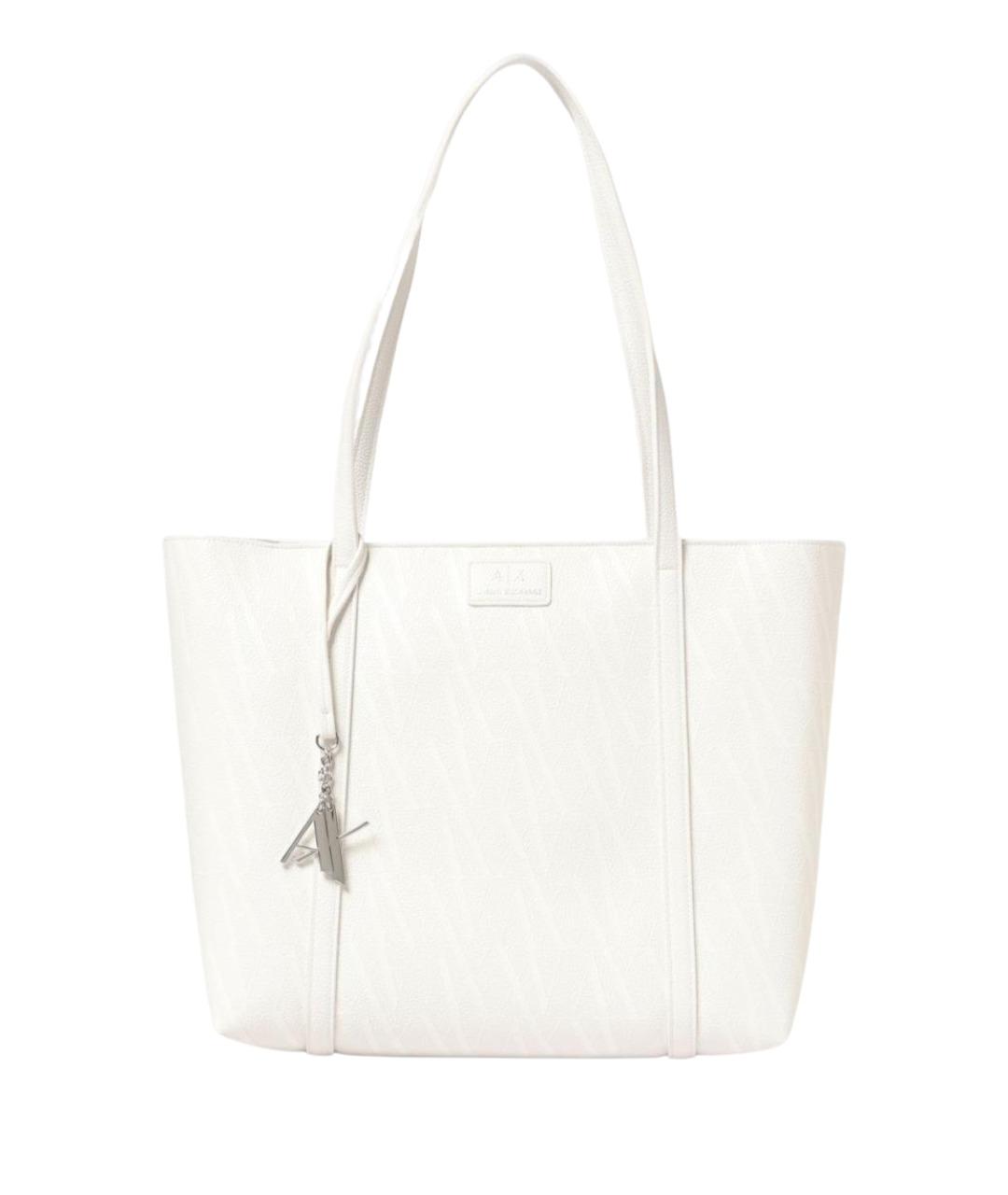 ARMANI EXCHANGE Белая сумка тоут из искусственной кожи, фото 1