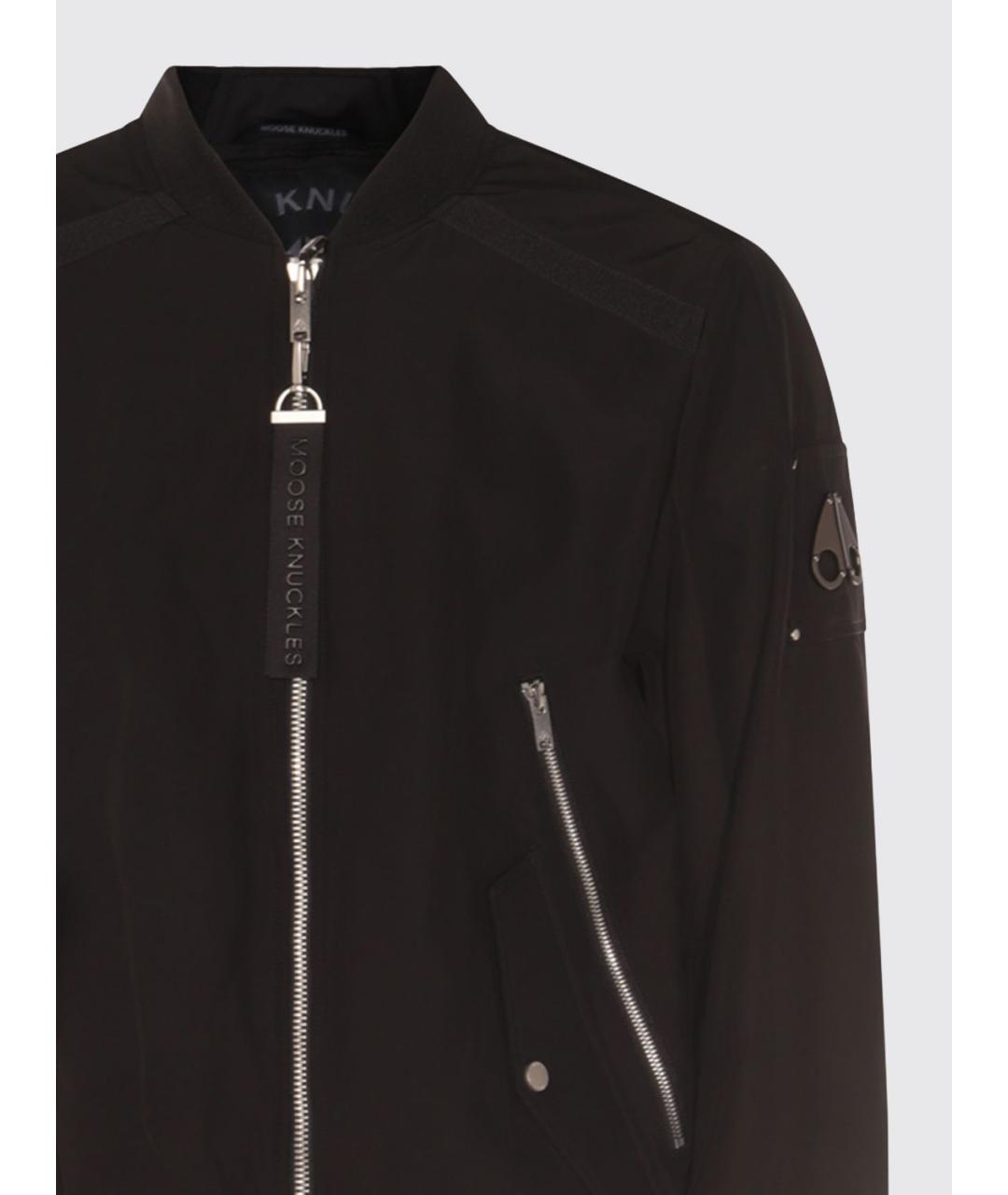 MOOSE KNUCKLES Черная полиэстеровая куртка, фото 4