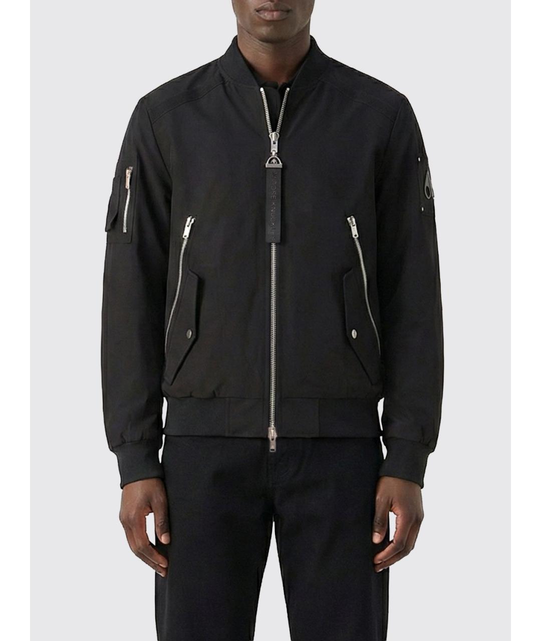 MOOSE KNUCKLES Черная полиэстеровая куртка, фото 2