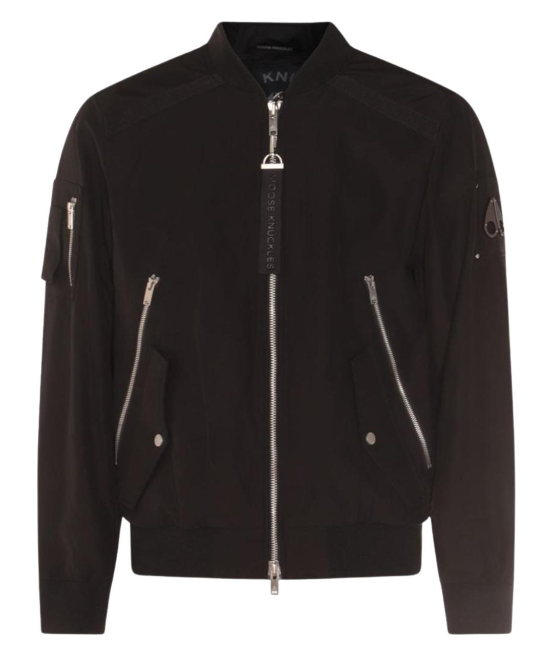 MOOSE KNUCKLES Черная полиэстеровая куртка, фото 1