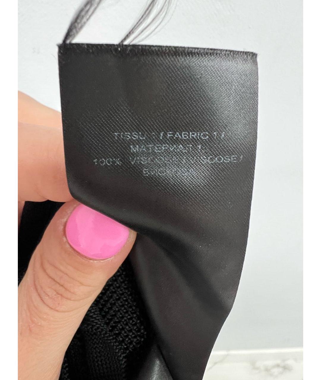 BALMAIN Черная вискозная майка, фото 6