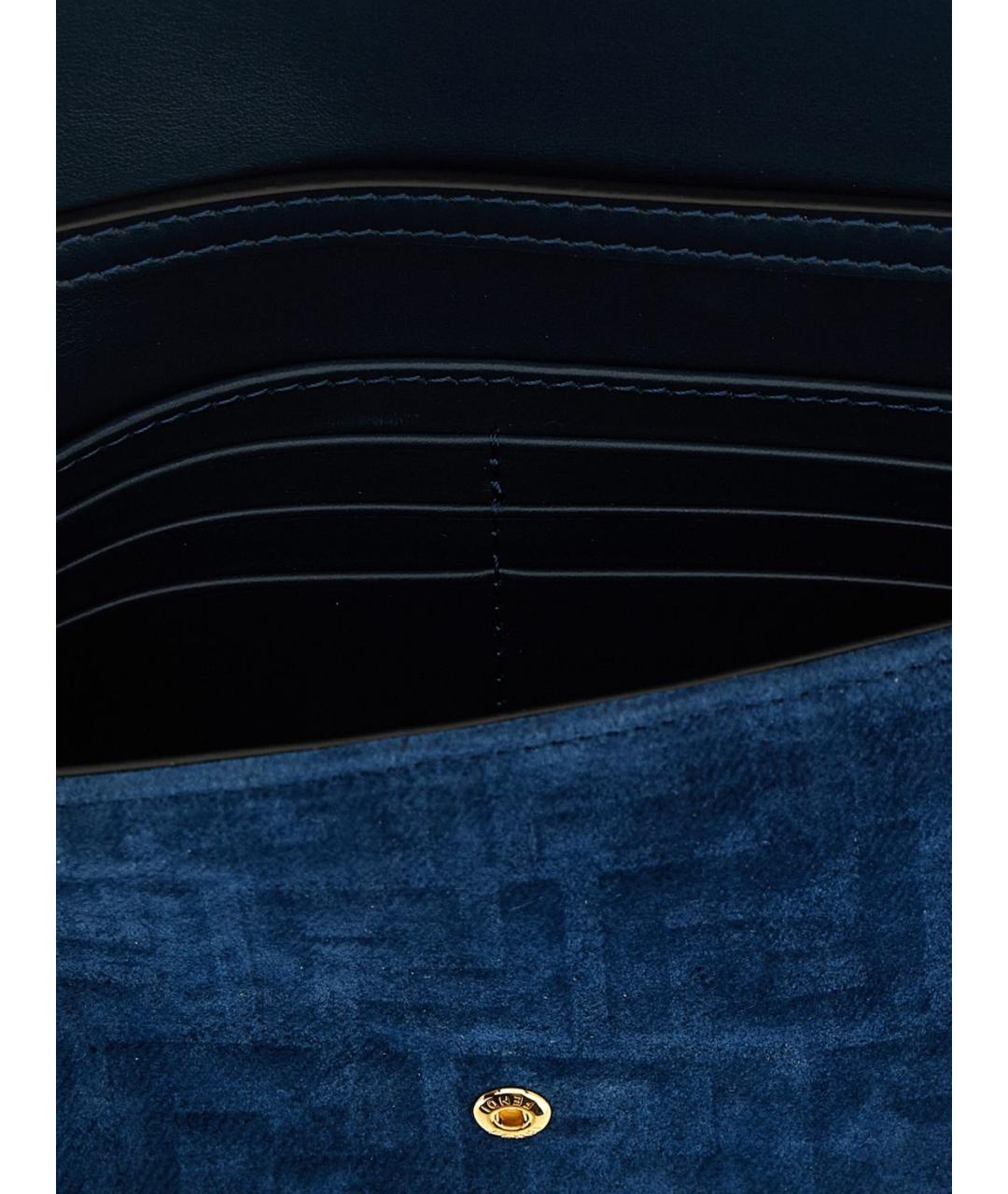 FENDI Синяя деним сумка через плечо, фото 4