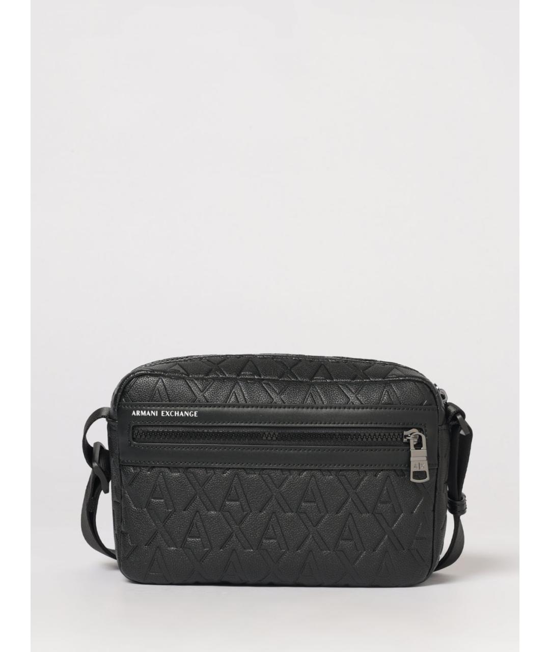 ARMANI EXCHANGE Черная сумка на плечо из искусственной кожи, фото 4